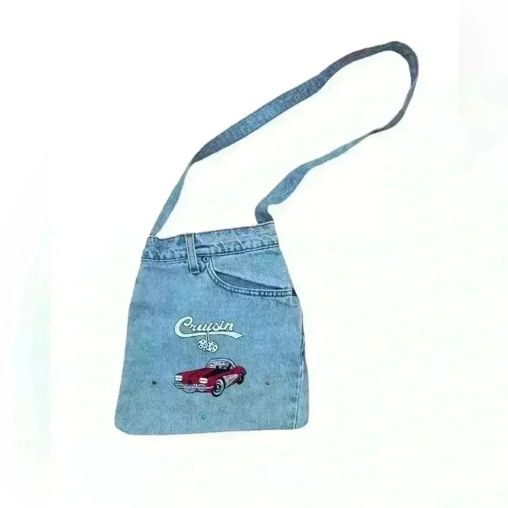NWT- Cross-body purse made from Levi’s - Picture 2 of 9